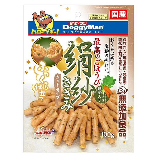 DoggyMan Silky Chicken Cut with Vegetable Treats for Dogs